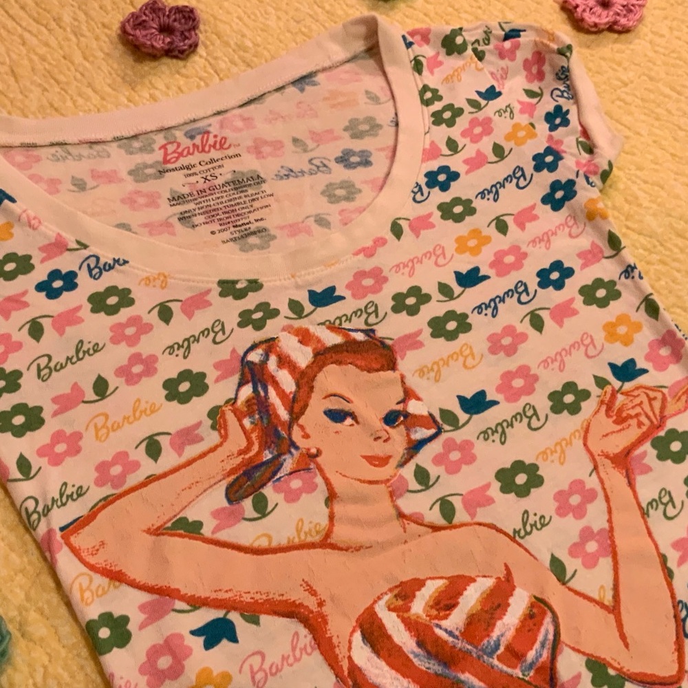 SOLD Vintage Barbie Swimsuit Shirt Nostalgic Collection - Picture 6 of 9